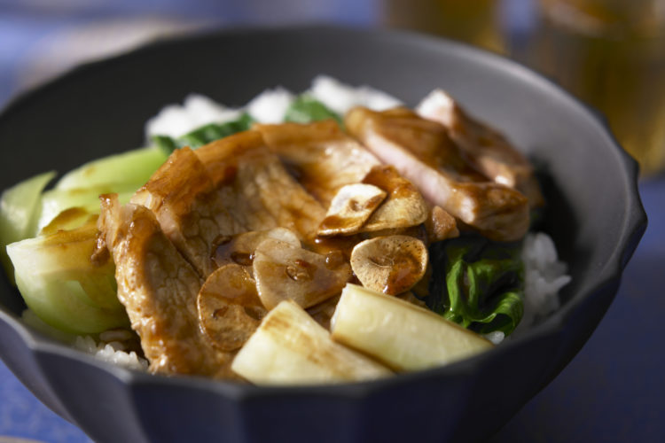 中華風トンテキ丼