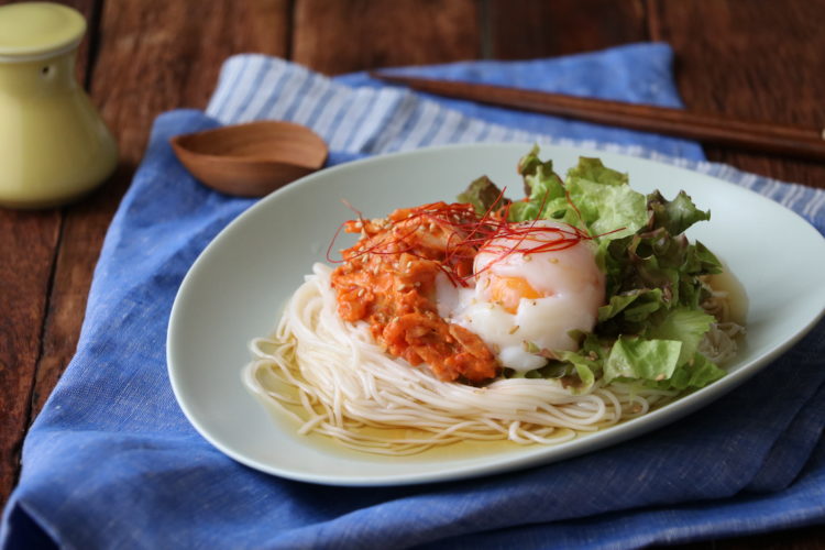 ごま和えキムチそうめん