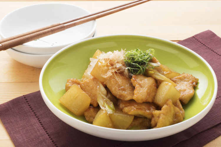 鶏むね肉と大根の炒め煮