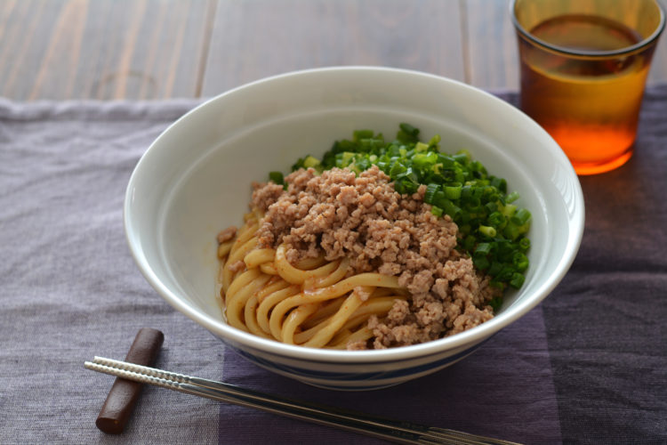 肉みそ油うどん